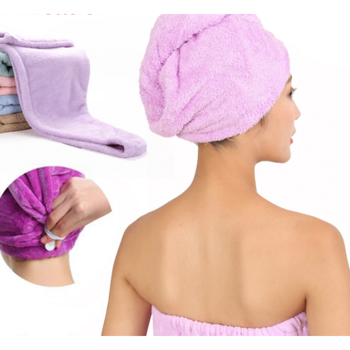 TURBANTE TOALLA COFIA SECADO RAPIDO