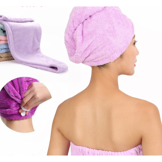 TURBANTE TOALLA COFIA SECADO RAPIDO